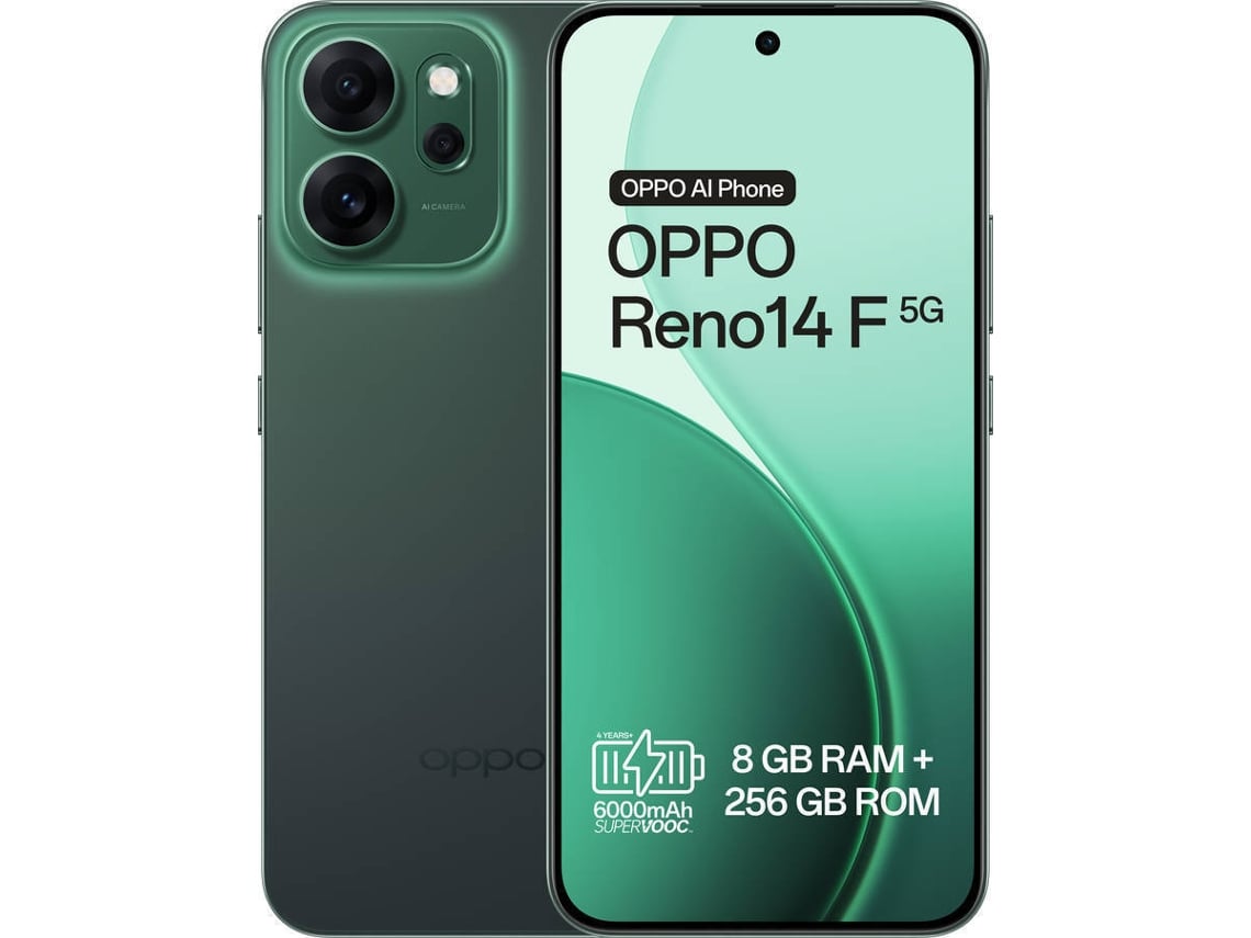 OPPO Reno14 F (6.57'' - 8 GB - 256 GB - Verde Luminoso)